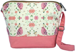 Canvas printed cross-shoulder bag