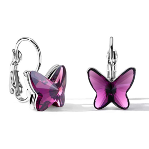 Swarovski crystal butterfly earrings