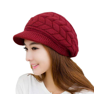 Winter knit ski cap