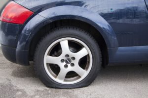 handle a tire rupture