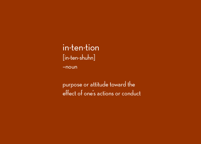 intention