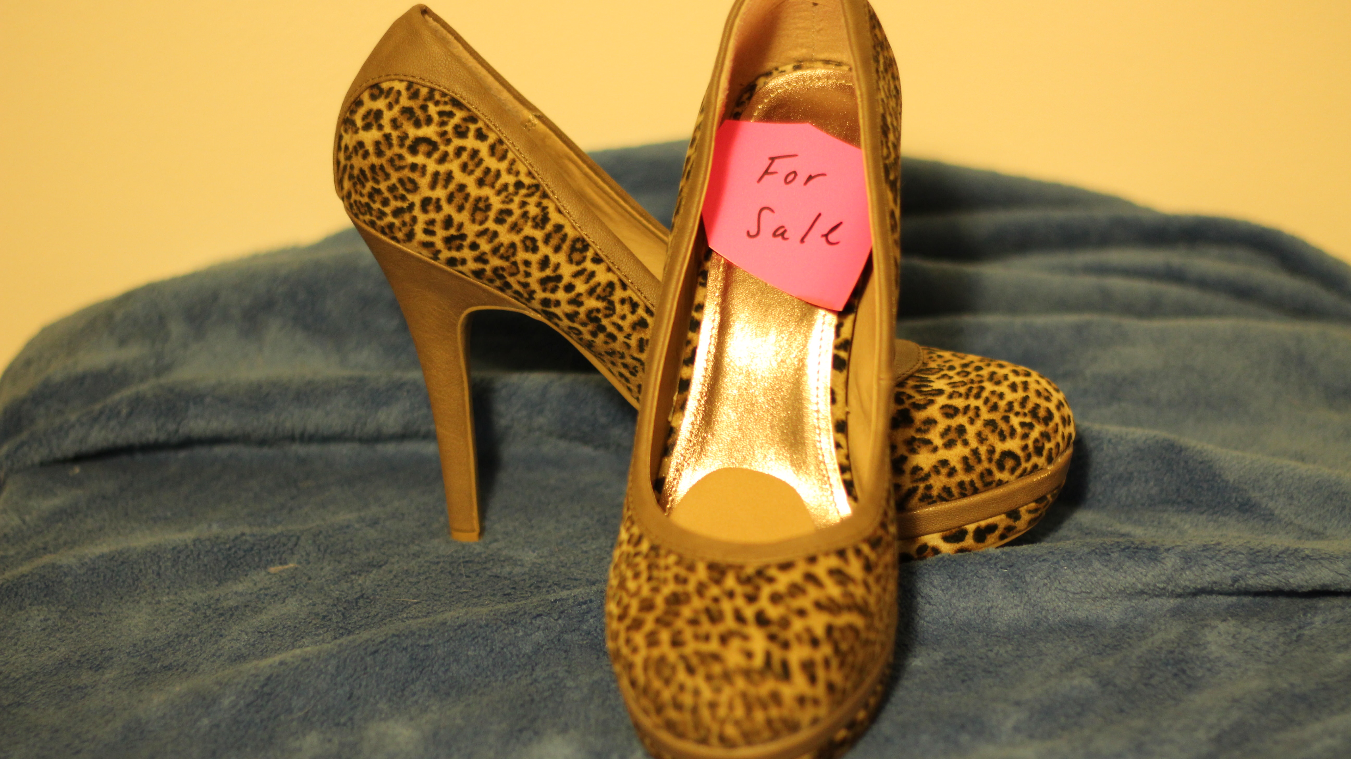 leopard print platform heels