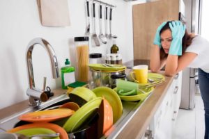 messy kitchen