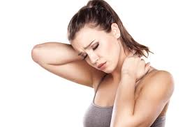 woman with sore neck